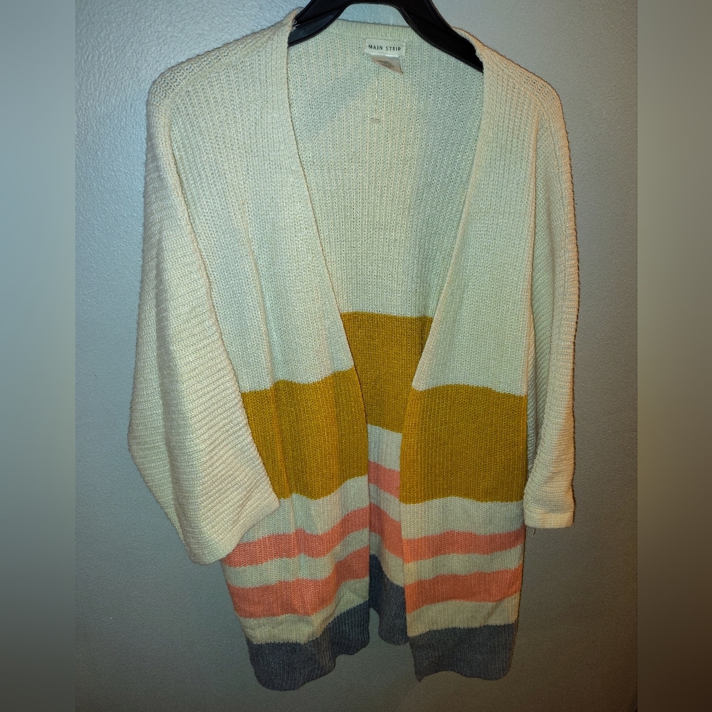 Main Strip Multicolor Striped Cardigan